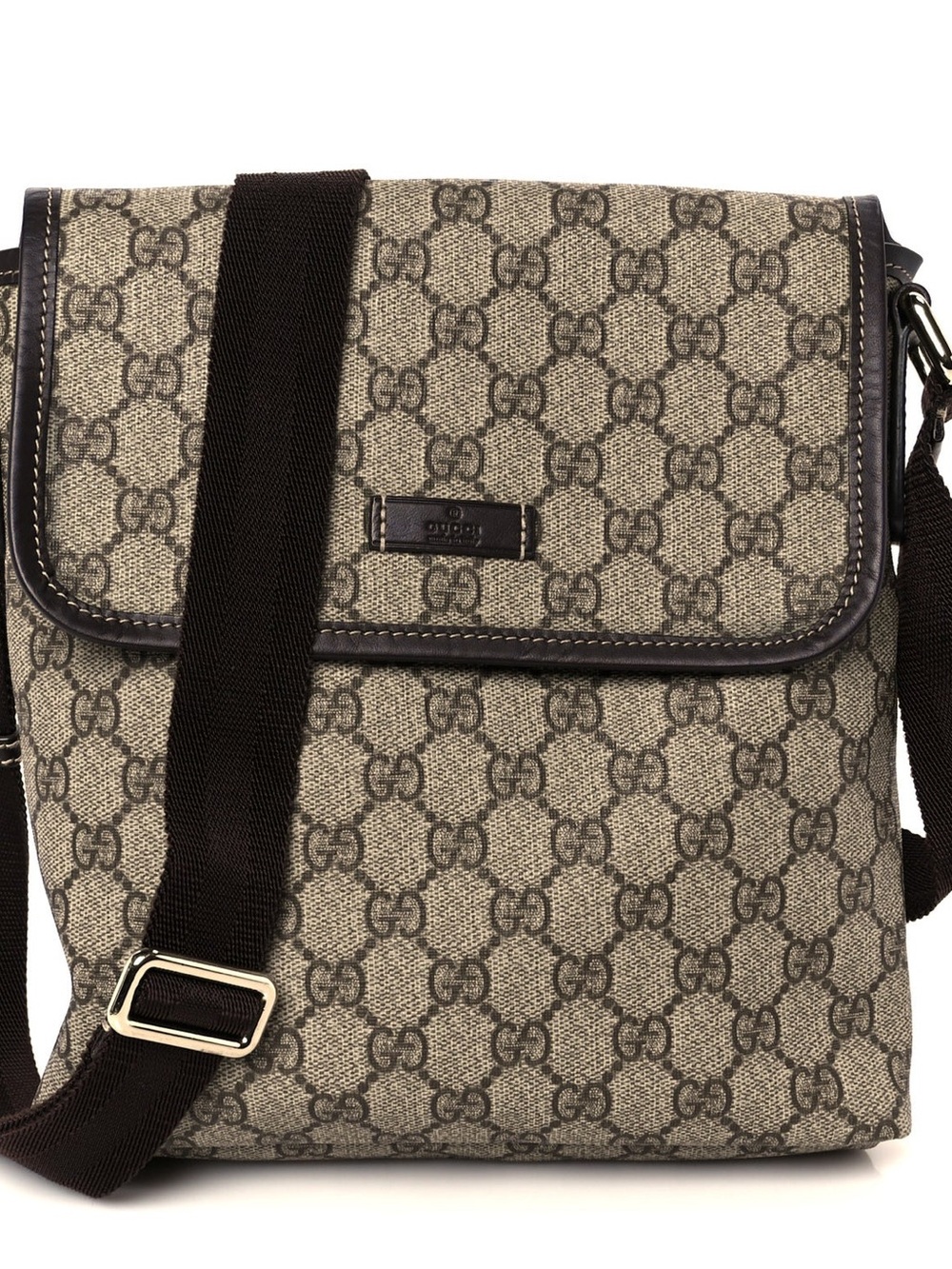 Gucci GG Canvas Small Flap Messenger Bag